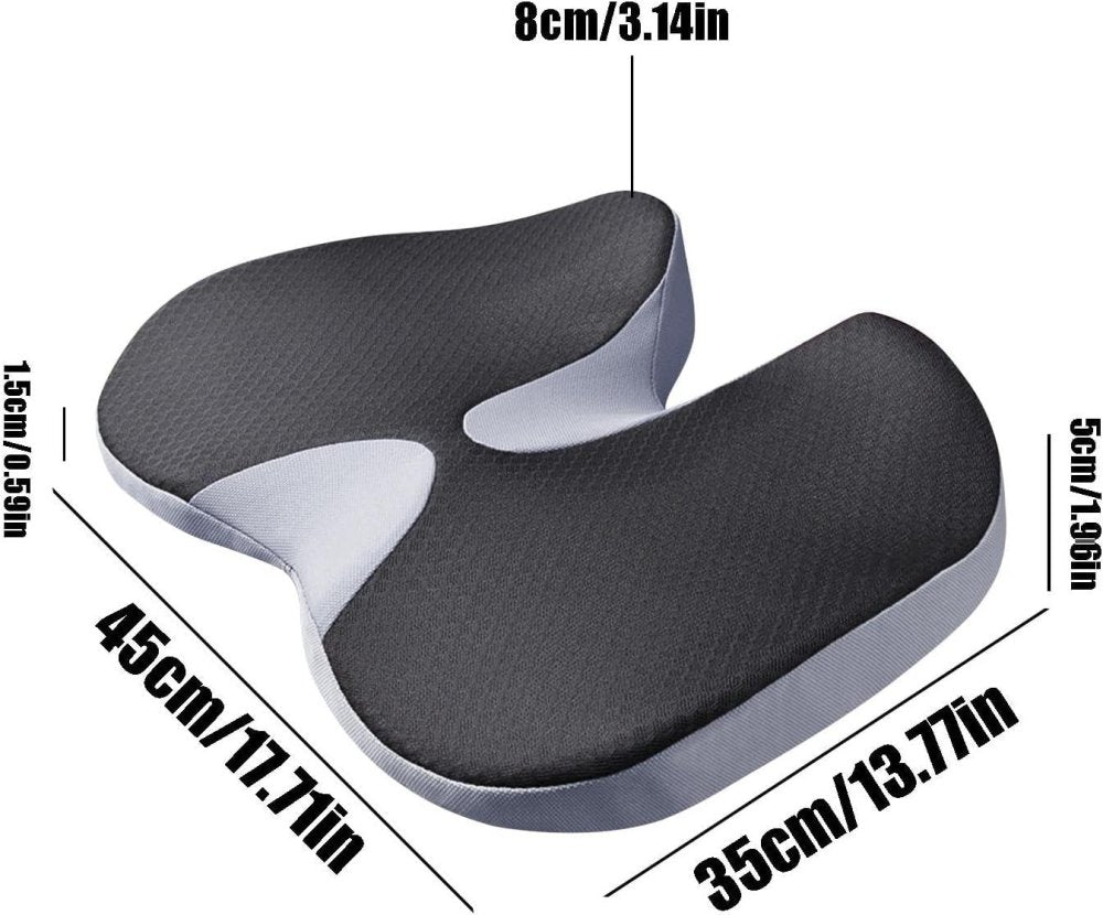ErgoBack™ Lumbar Support Cushion — dimensions and thickness