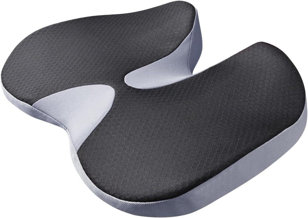 ErgoBack™ Lumbar Support Cushion — back view with contour foam