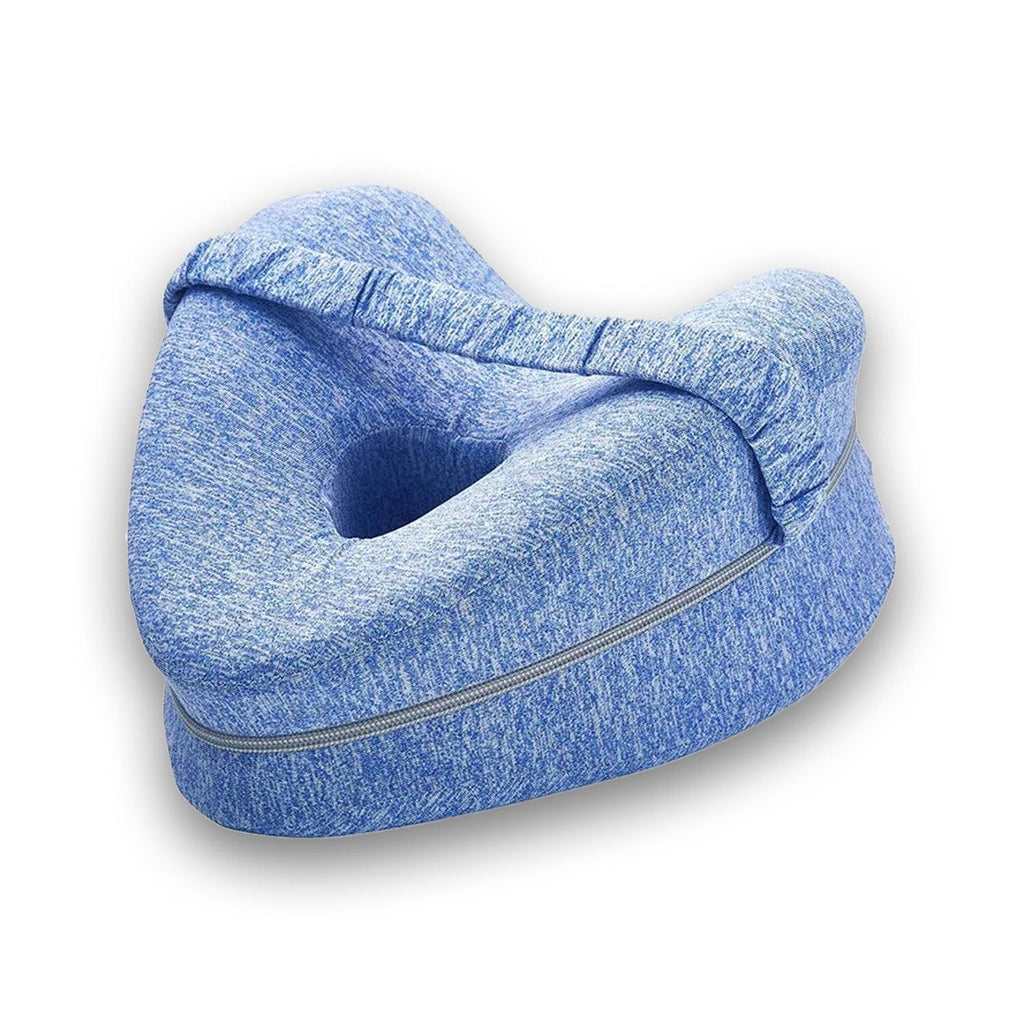 SideAlign knee pillow blue side sleeper