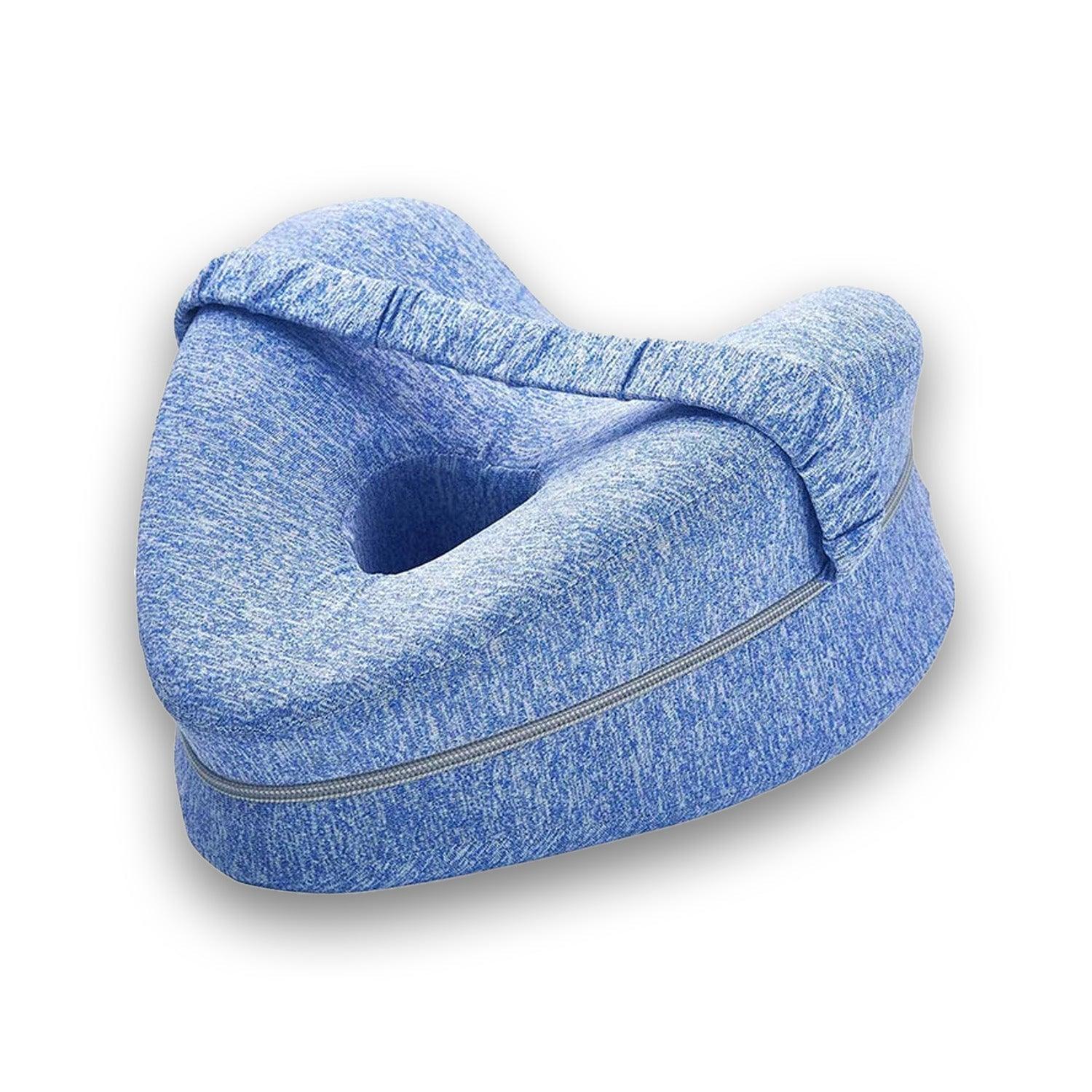 SideAlign knee pillow blue side sleeper