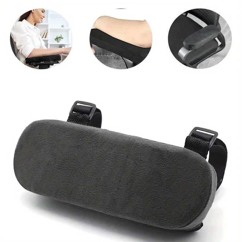 CloudArm memory foam armrest pads — set of 2 detail and chair fit