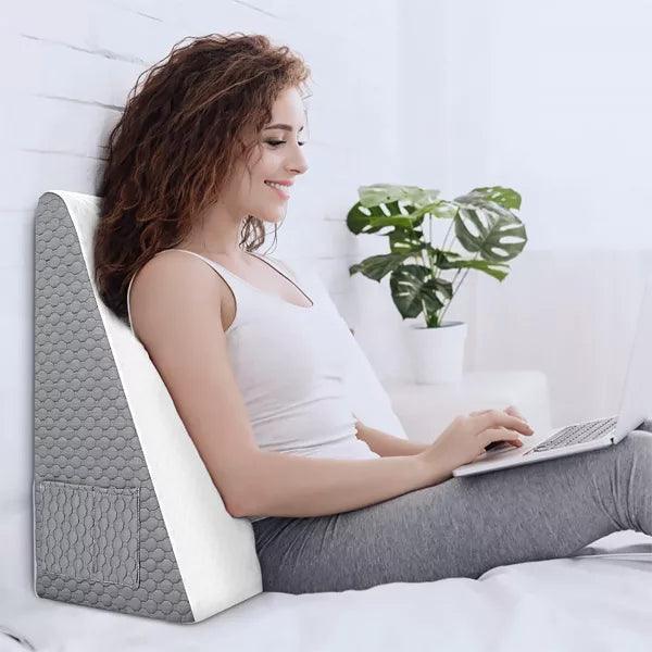 RestEase Reading Pillow — lifestyle comfort use in bed
