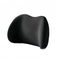 NightArc contoured lumbar pillow in black, on a white background