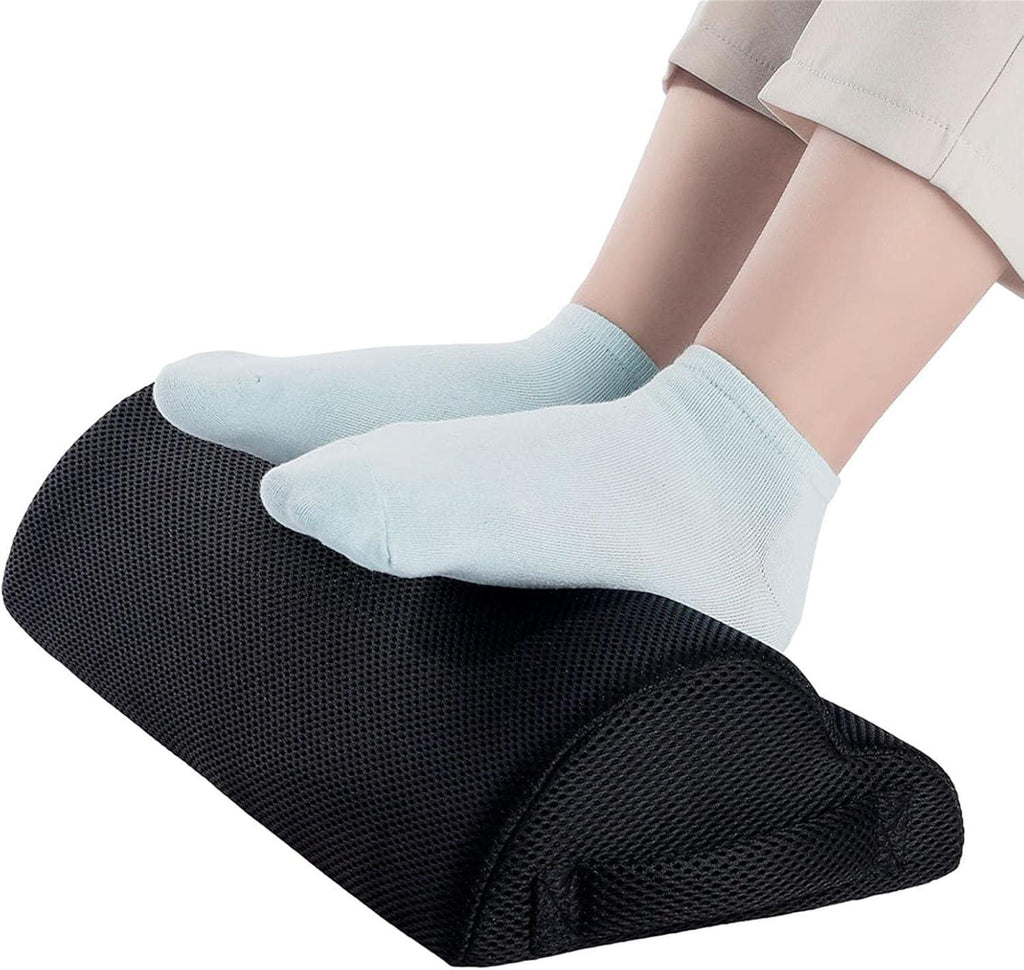 ErgoSoft™ Memory Foam Desk Footrest — detail close-up
