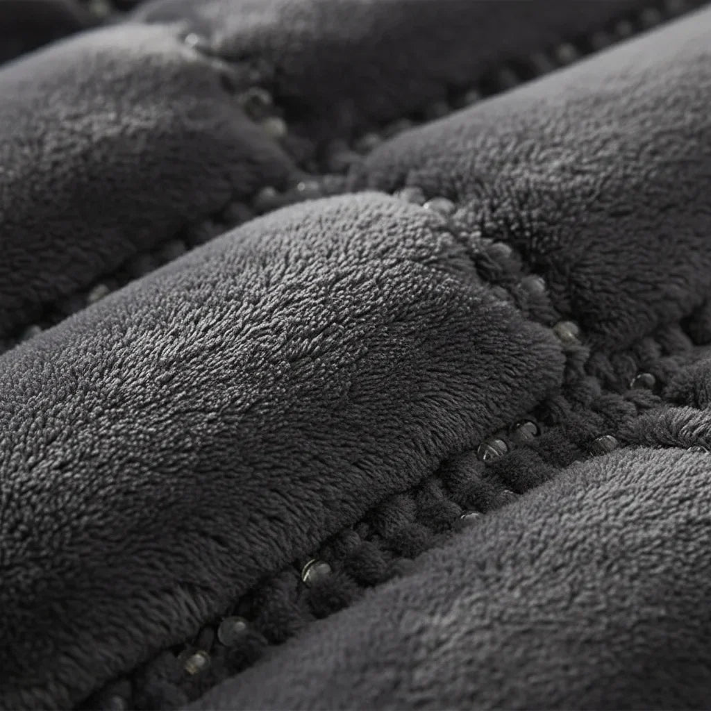 GravityRest Weighted Blanket detail - soft Raschel fabric and glass beads