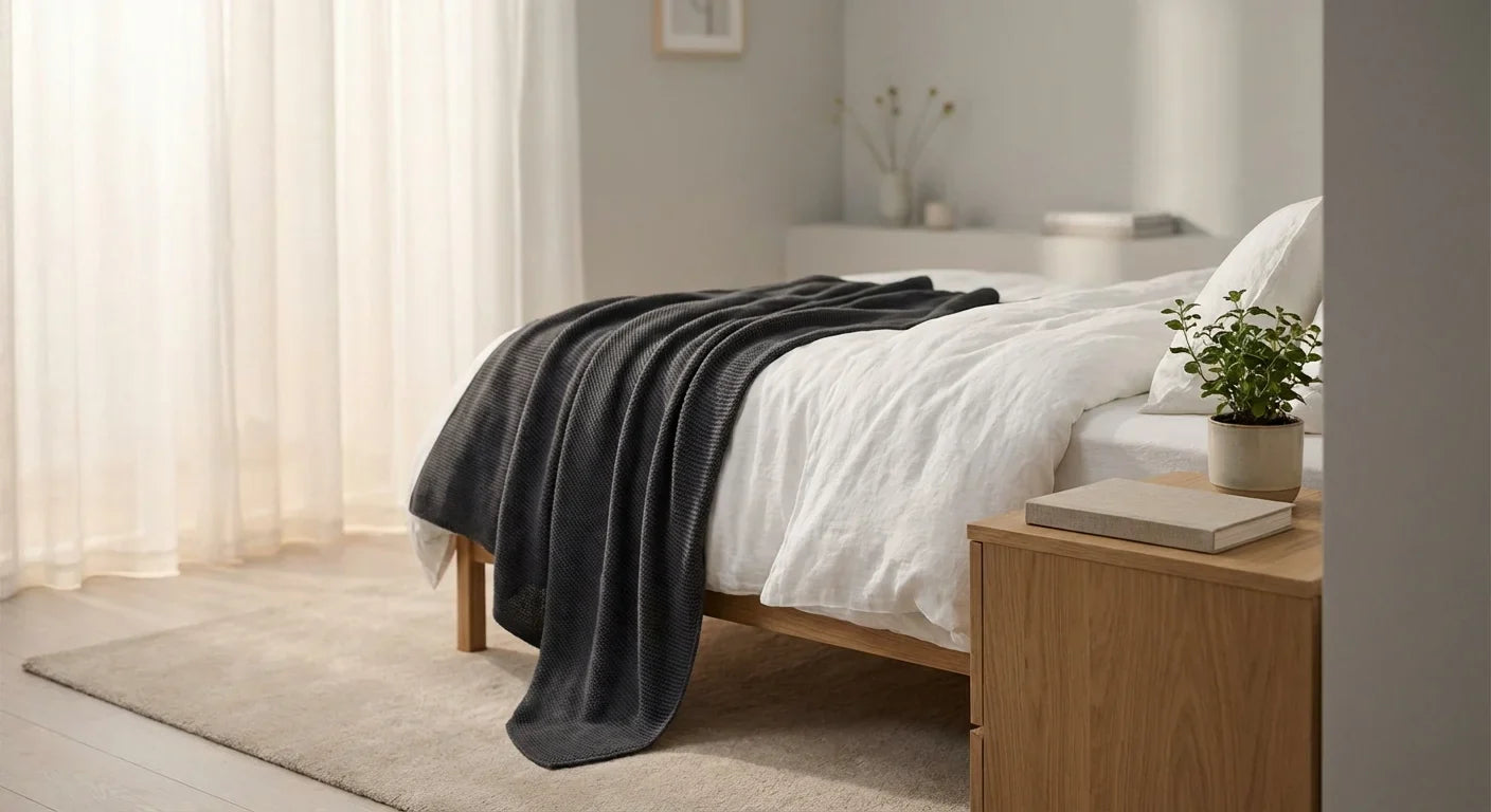 GravityRest Weighted Blanket lifestyle - calm and restful nights