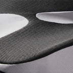 Close-up of the SciatiGuard mesh top and light gray side