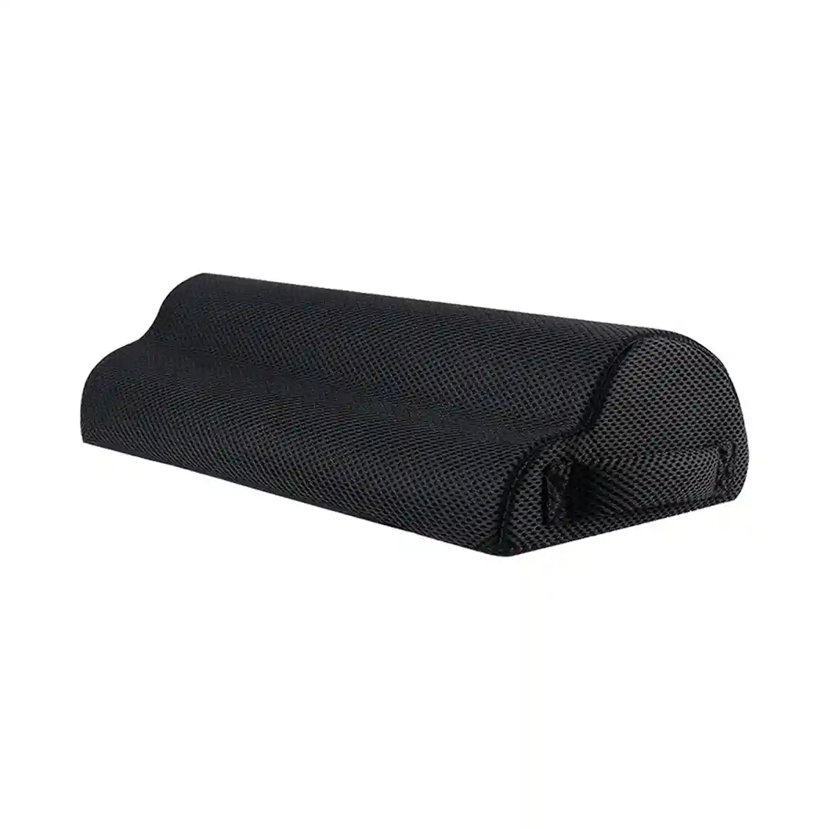 CUSHEAL ErgoSoft black under-desk footrest on a white background