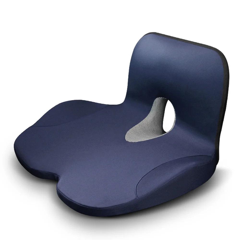 CUSHEAL ErgoWrap navy seat and back cushion for office chairs