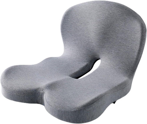 ErgoWrap combo showing lumbar support pillow and ergonomic seat cushion components