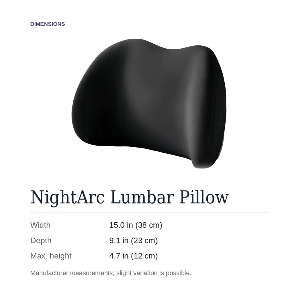 NightArc dimensions: 15.0 in wide, 9.1 in deep, 4.7 in at its highest point