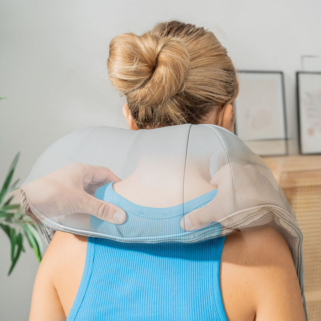 NeckReset™ Cordless Shiatsu Neck Massager — detail close-up