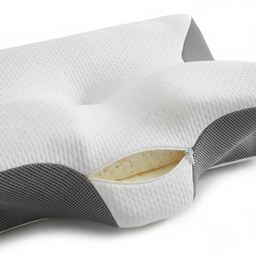 DreamContour™ Ergonomic Memory Foam Pillow — detail close-up