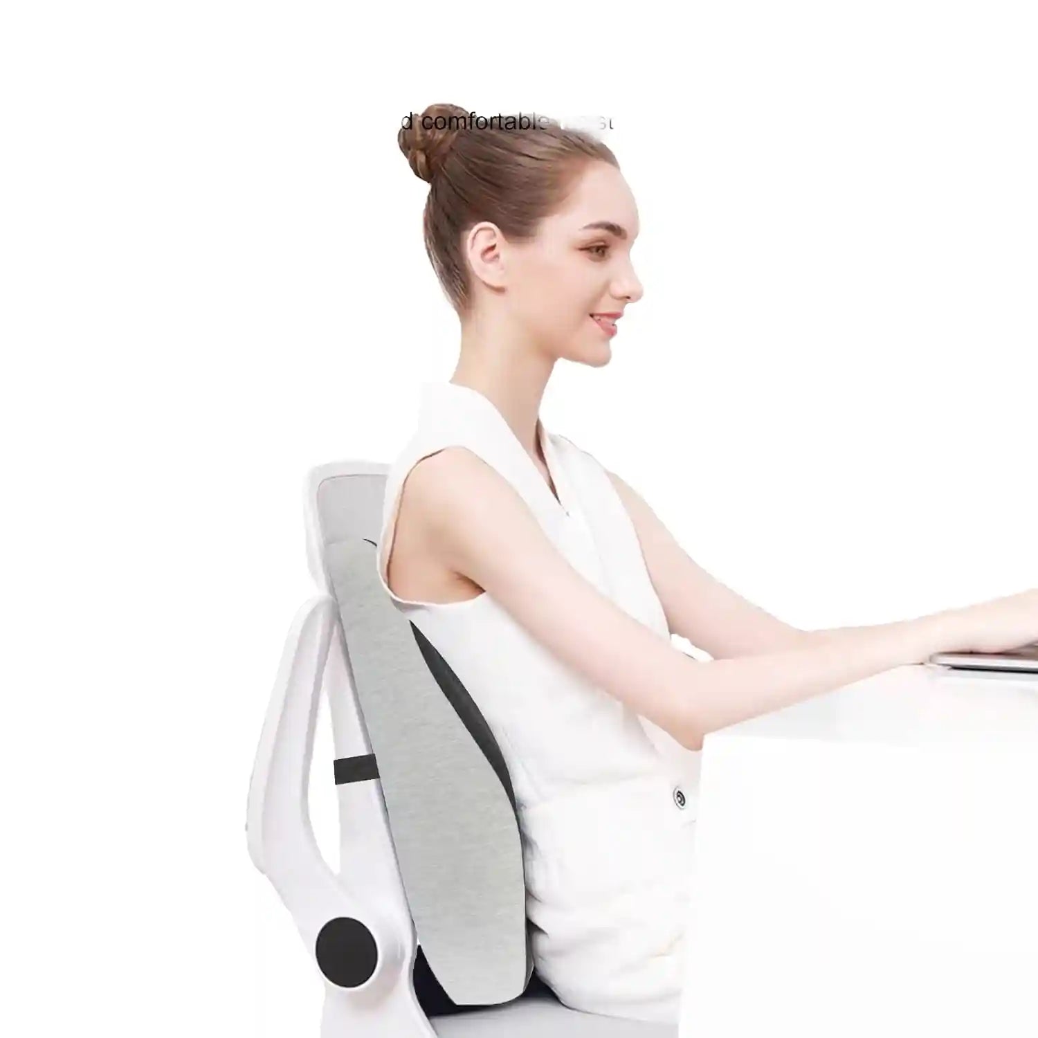 PostureFrame back support adjustable tension system and breathable mesh material