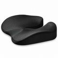 SciatiGuard U-cut seat cushion in black on white