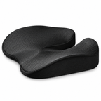 SciatiGuard U-cut seat cushion in black on white