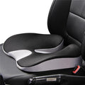 SciatiGuard memory foam seat cushion with contoured ergonomic design placed on car seat for ergonomic support