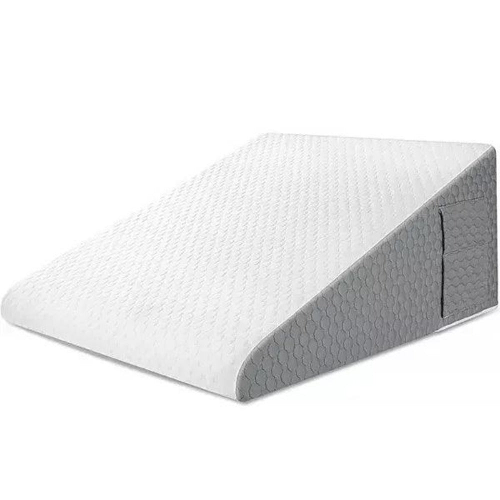 Cusheal SleepWell Wedge Pillow for Elevated Sleep & Comfort - Memory Foam